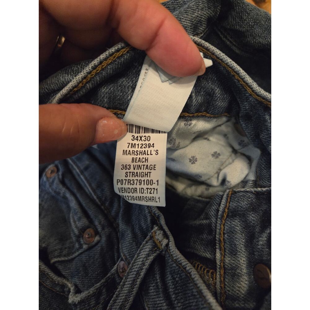 Lucky Brand Men's 363 Vintage Straight Jeans Size 34x30 - Excellent Condition - Picture 4 of 7